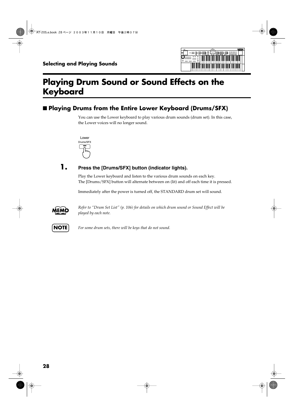 P. 28) | Roland AT20s User Manual | Page 28 / 124