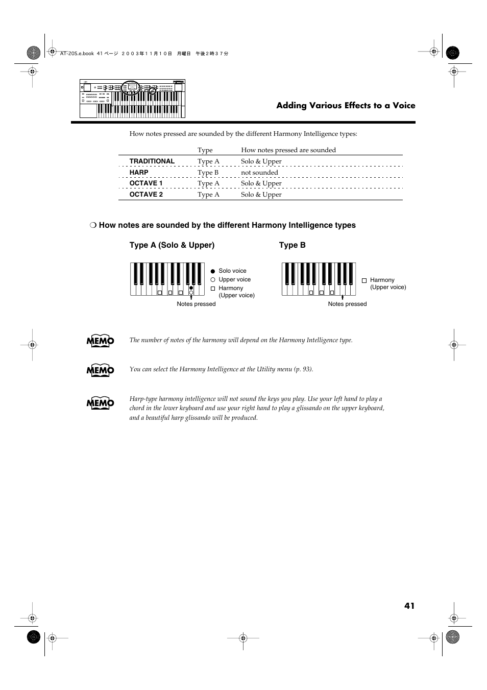 Roland AT20s User Manual | Page 41 / 124