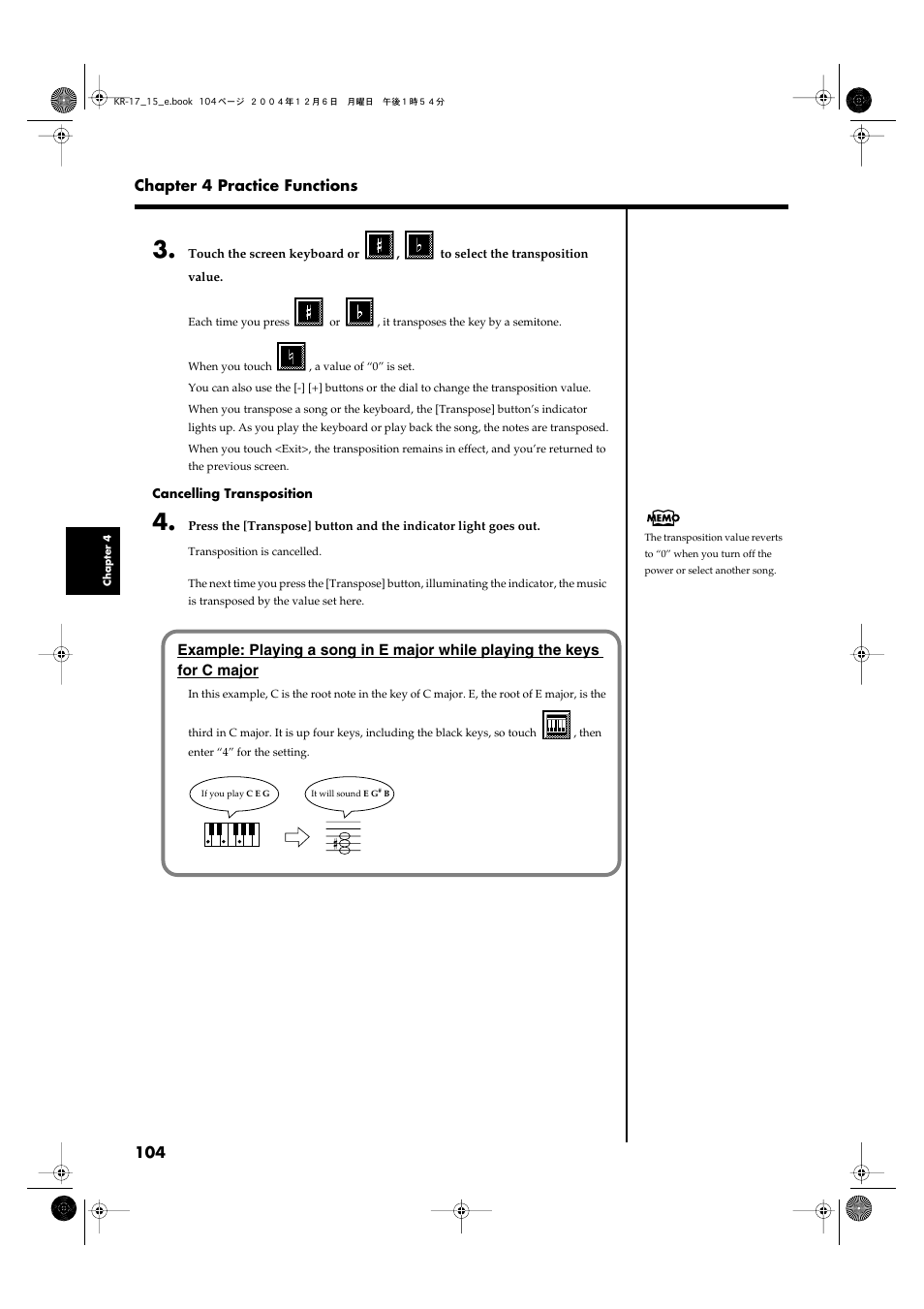 Roland KR-17 User Manual | Page 104 / 212