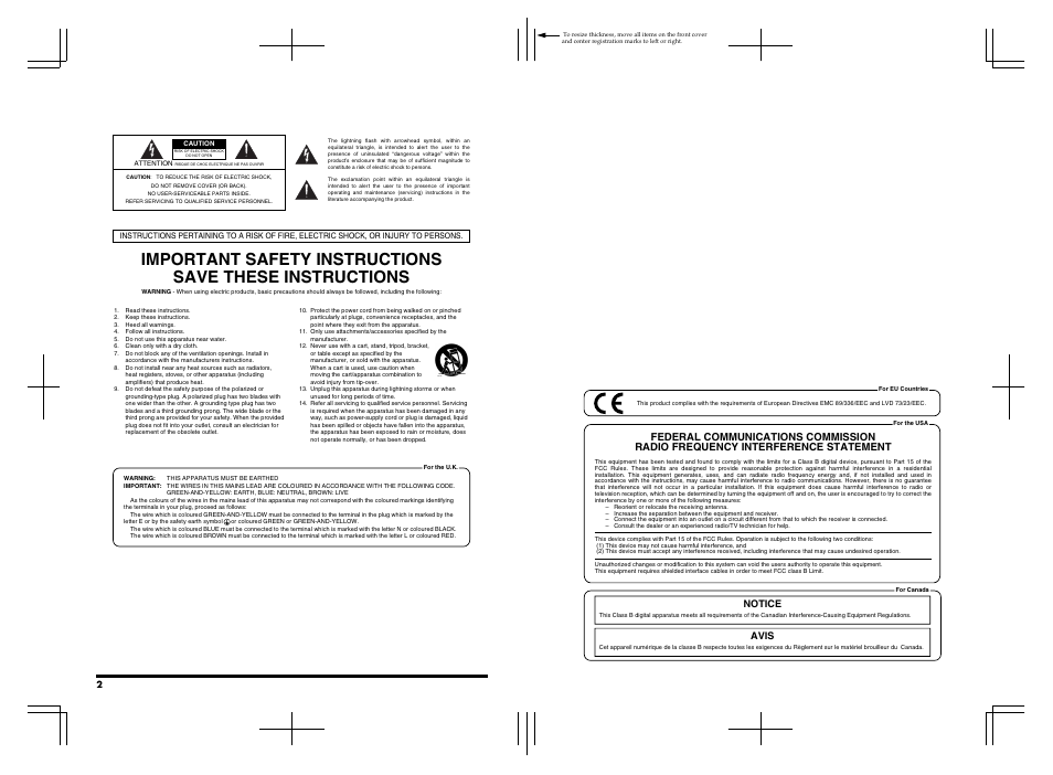 Notice avis | Roland KR-17 User Manual | Page 2 / 212