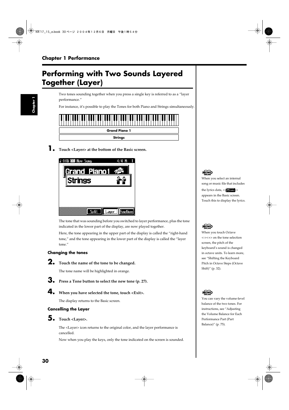 Roland KR-17 User Manual | Page 30 / 212