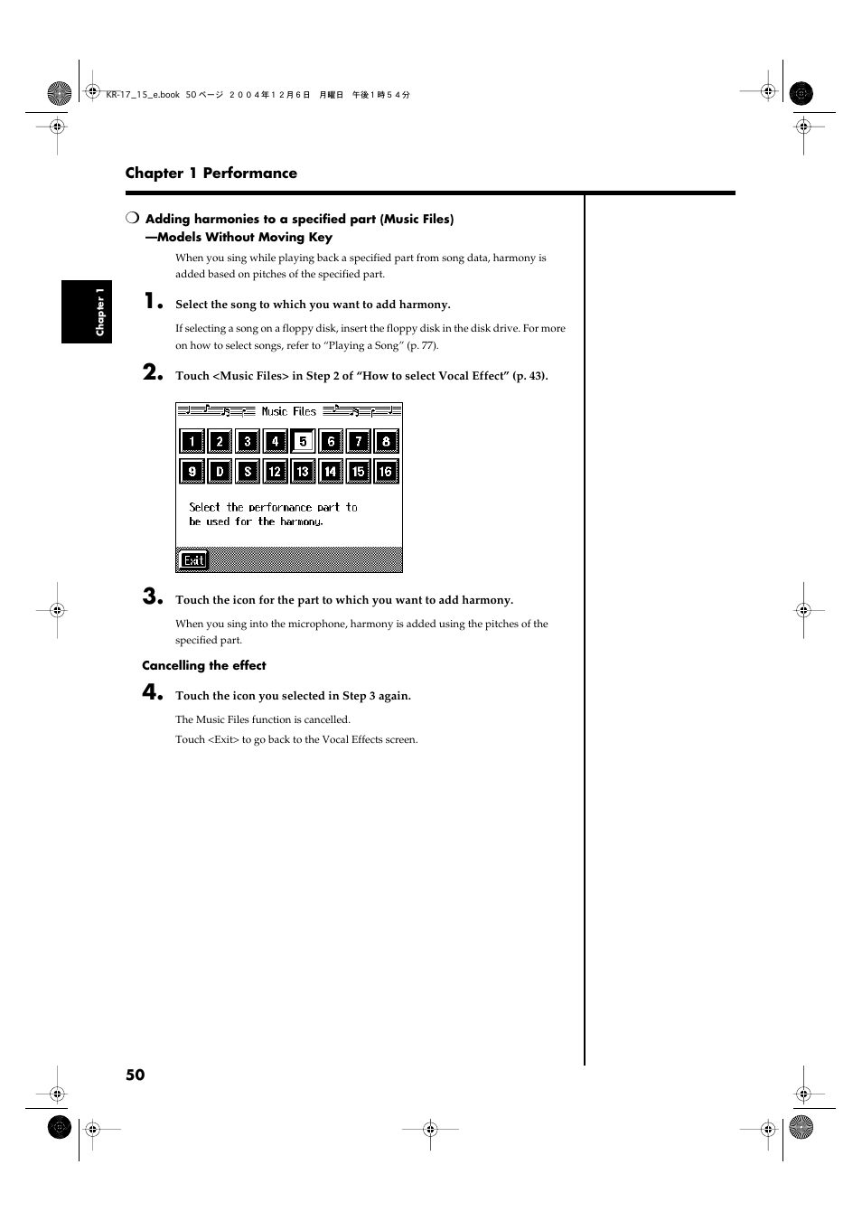 Roland KR-17 User Manual | Page 50 / 212