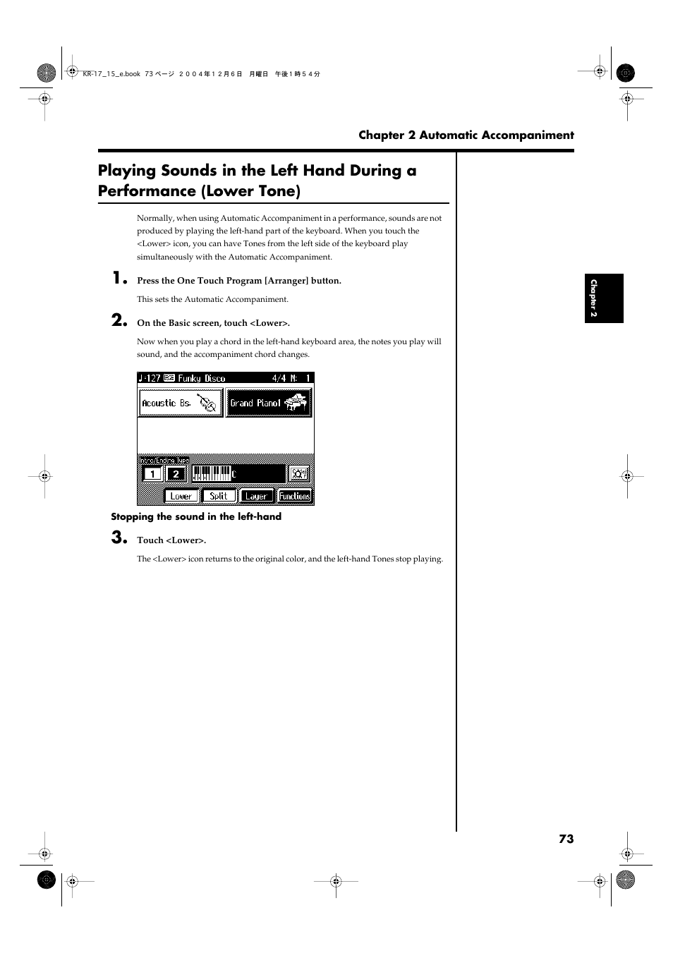 Roland KR-17 User Manual | Page 73 / 212