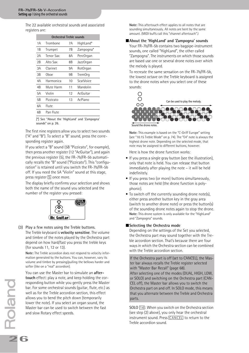 Roland V-ACCORDION FR-7 User Manual | Page 26 / 118