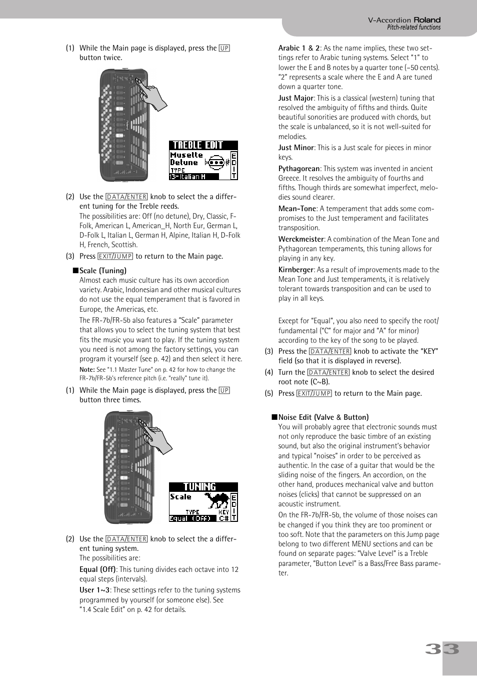 Roland V-ACCORDION FR-7 User Manual | Page 33 / 118