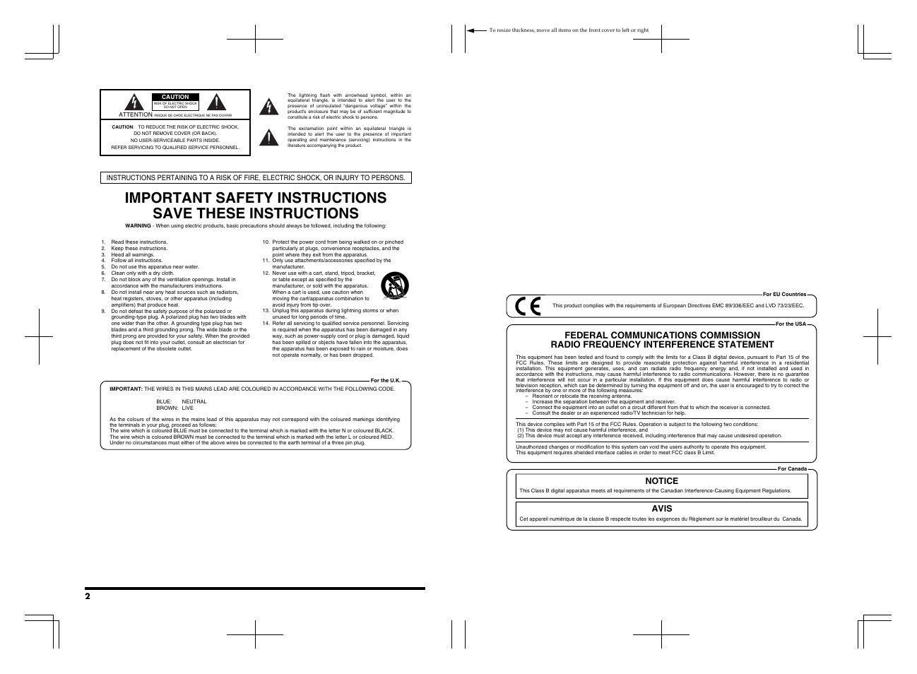 Notice avis | Roland RD-700 User Manual | Page 2 / 172