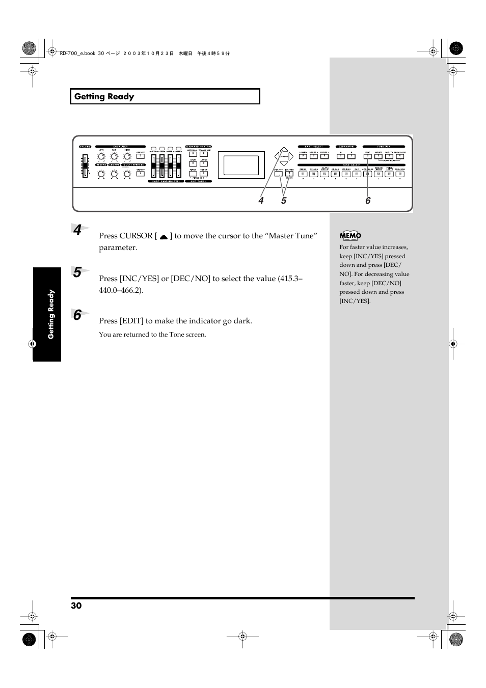 Roland RD-700 User Manual | Page 30 / 172
