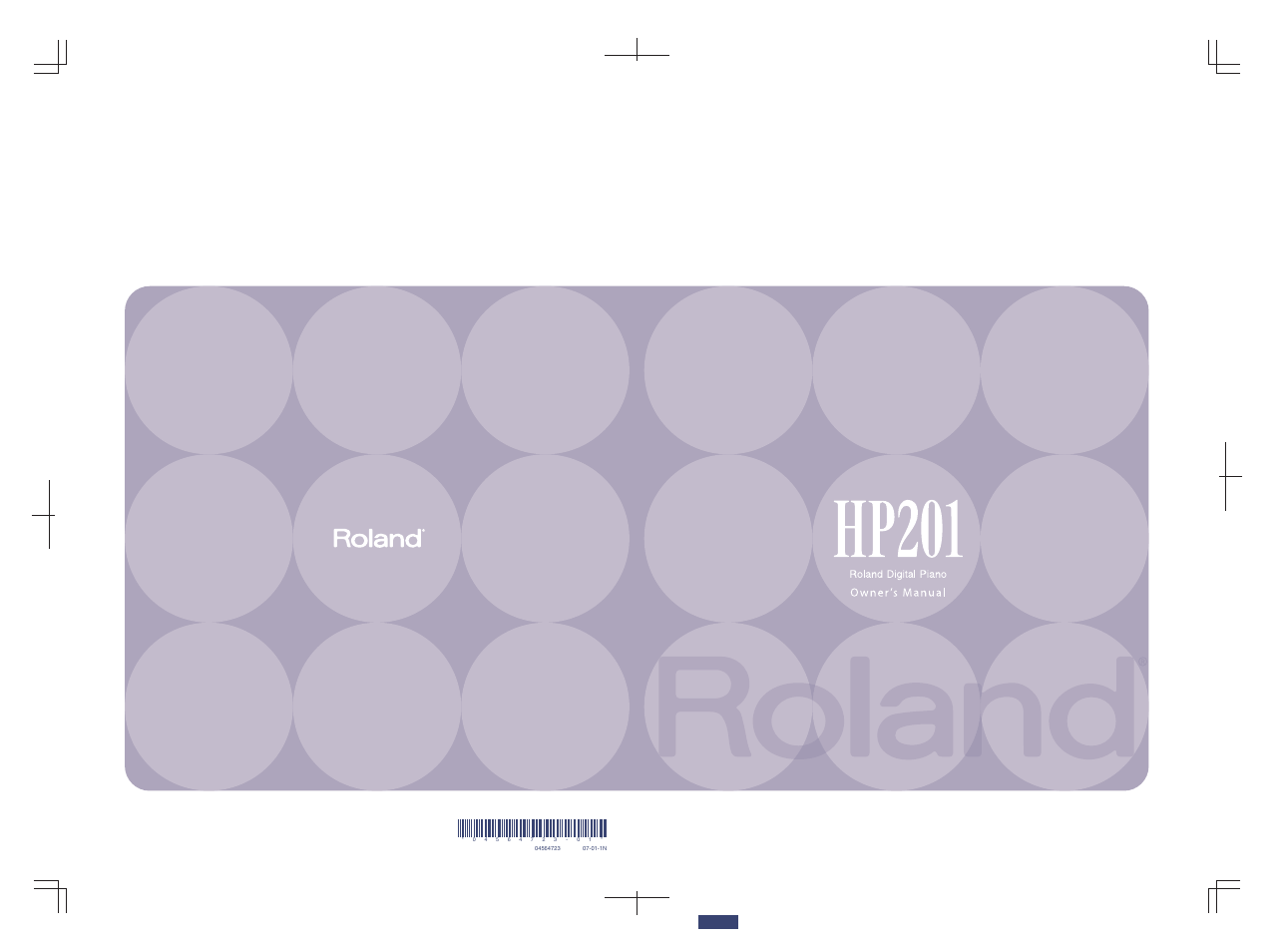 Roland HP201 User Manual | 52 pages