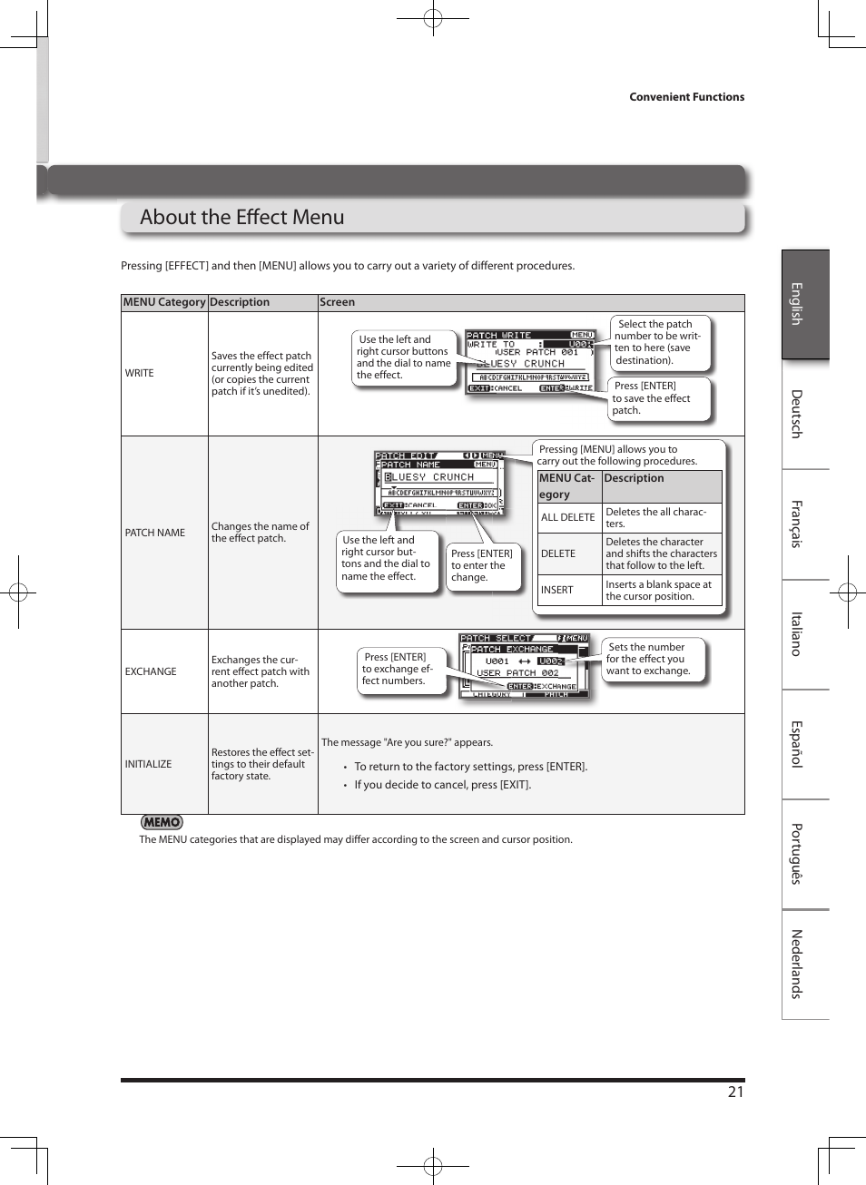 Roland eBand JS-8 User Manual | Page 23 / 47