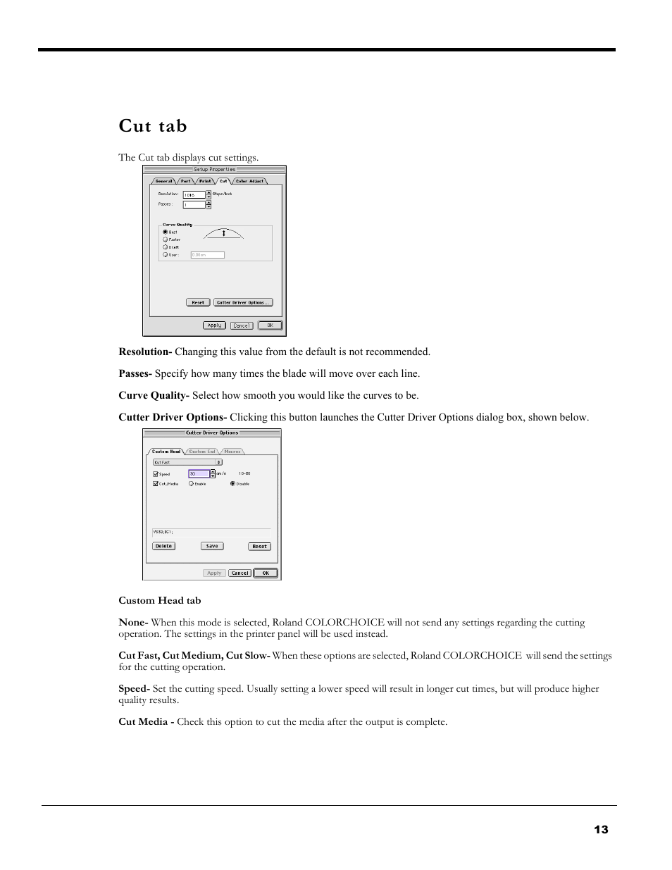 Cut tab | Roland PC-600 User Manual | Page 13 / 36
