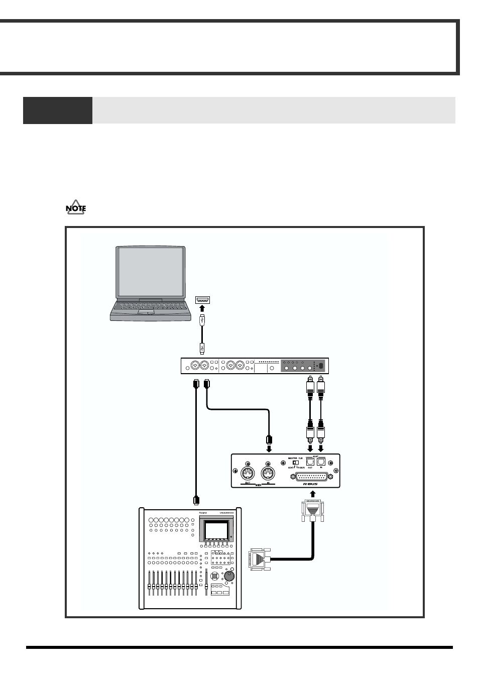 Connections and settings, Connection example 1, Connecting the vs-2400cd and a computer | Roland DIF-AT24 User Manual | Page 8 / 17