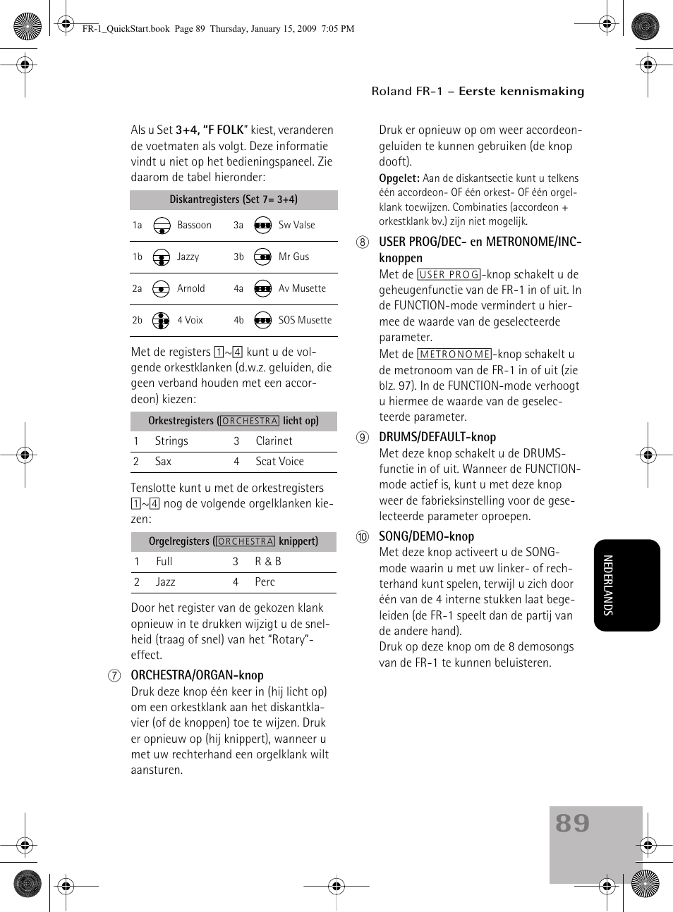 Roland FR-1 User Manual | Page 89 / 100