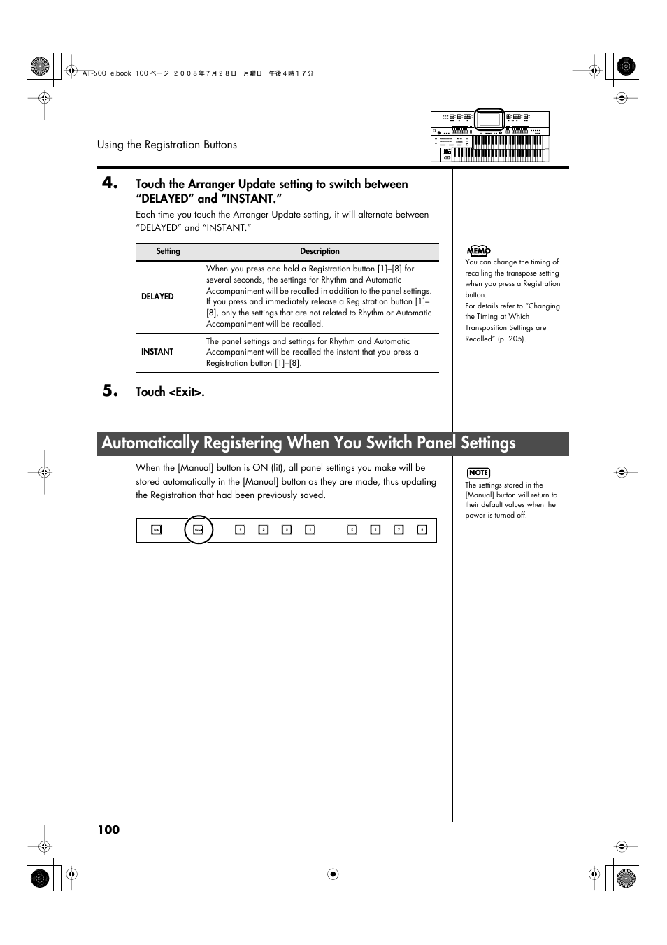 P. 100 | Roland ATELIER AT-500 User Manual | Page 102 / 272