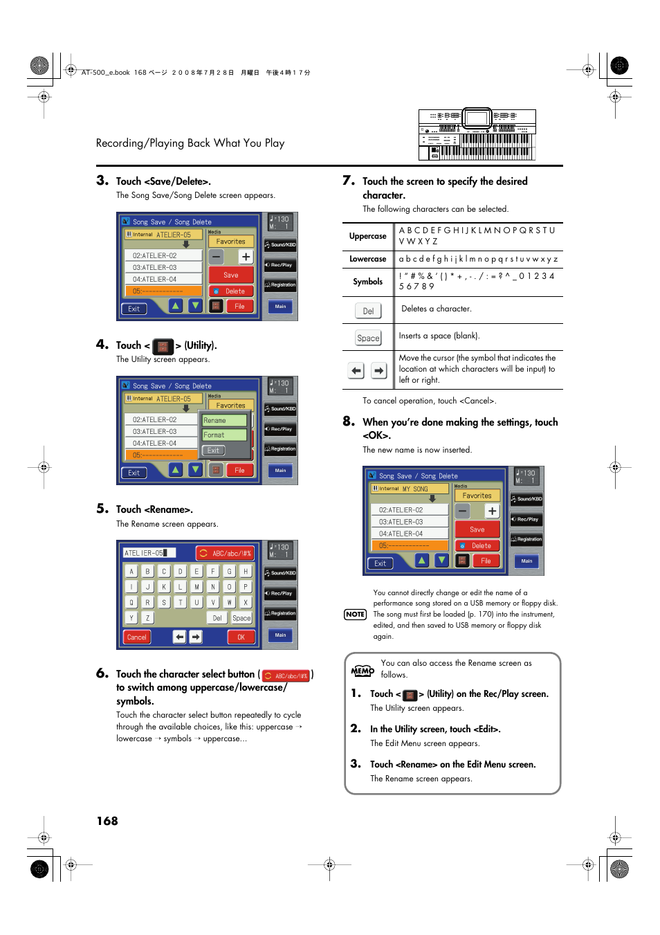 Roland ATELIER AT-500 User Manual | Page 170 / 272