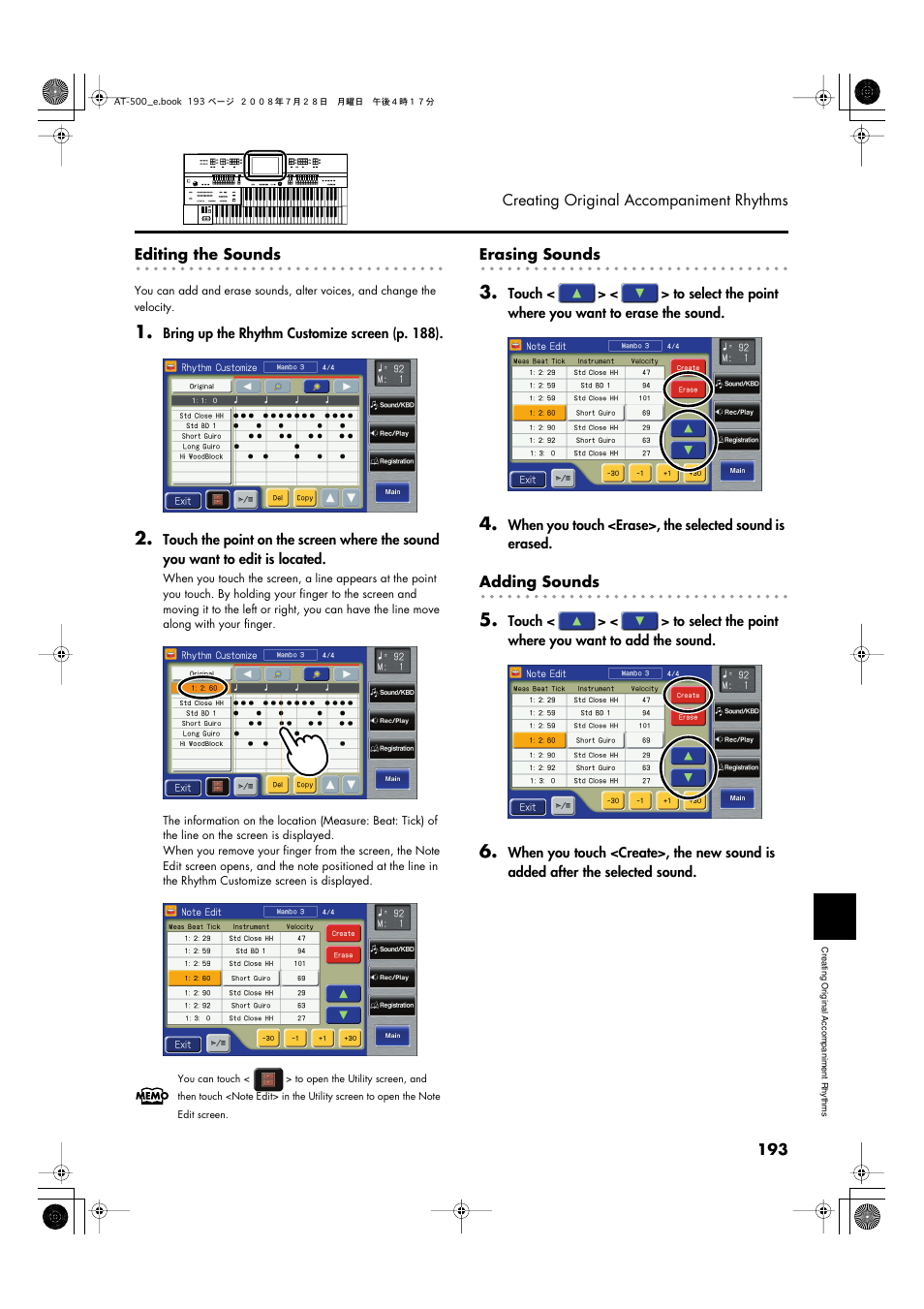 P. 193 | Roland ATELIER AT-500 User Manual | Page 195 / 272