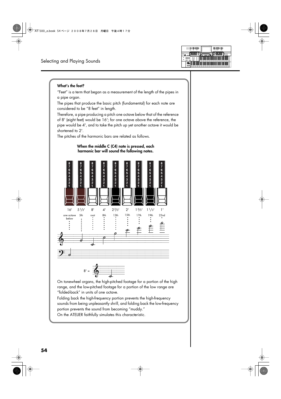 54 selecting and playing sounds | Roland ATELIER AT-500 User Manual | Page 56 / 272