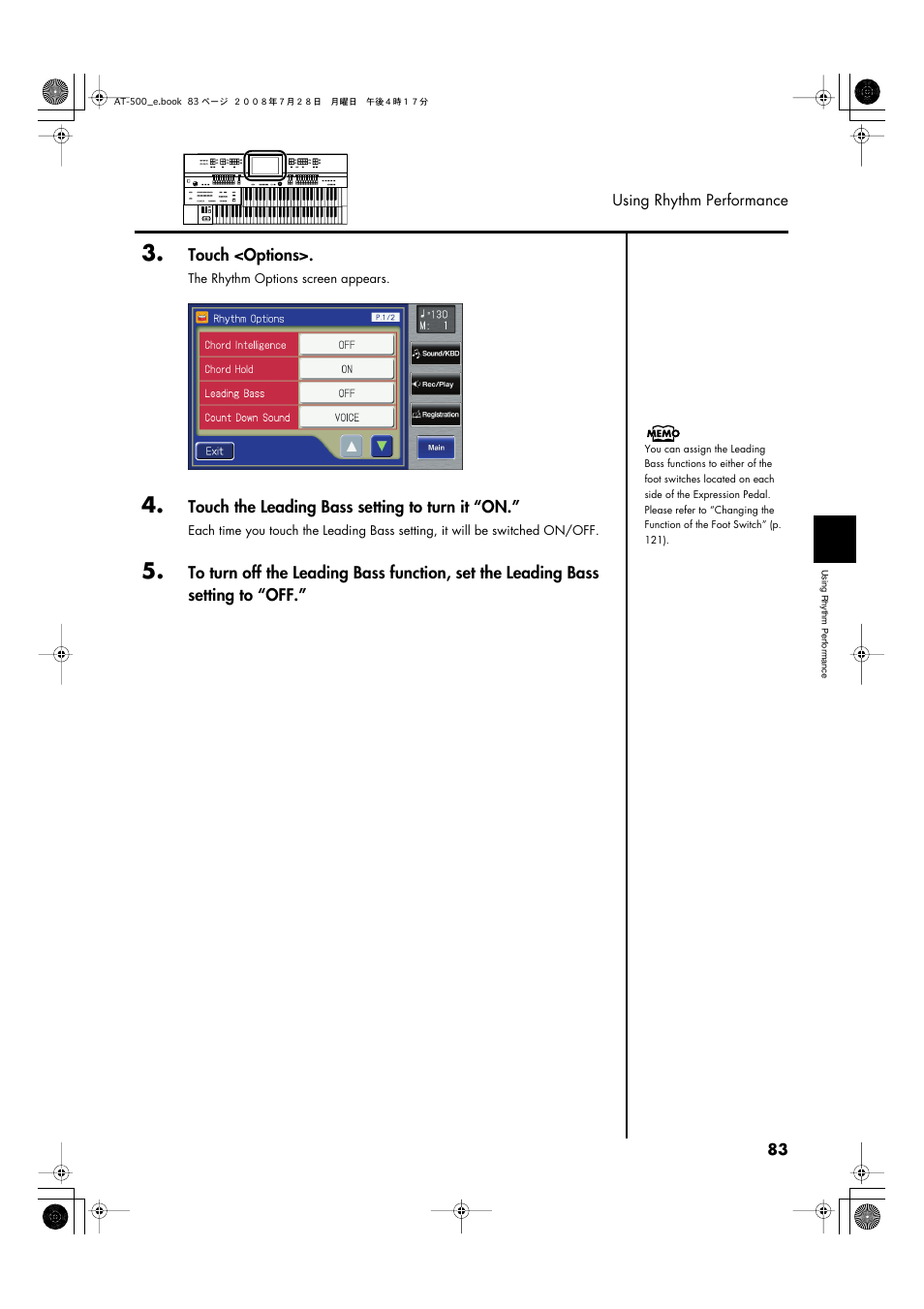 Roland ATELIER AT-500 User Manual | Page 85 / 272