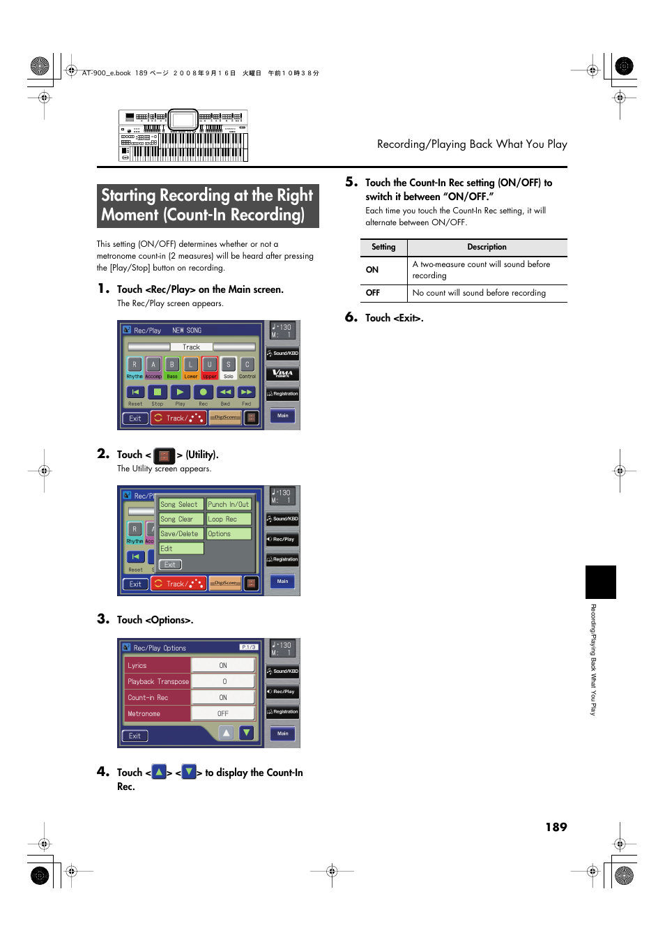 Roland Atelier AT900 User Manual | Page 191 / 308