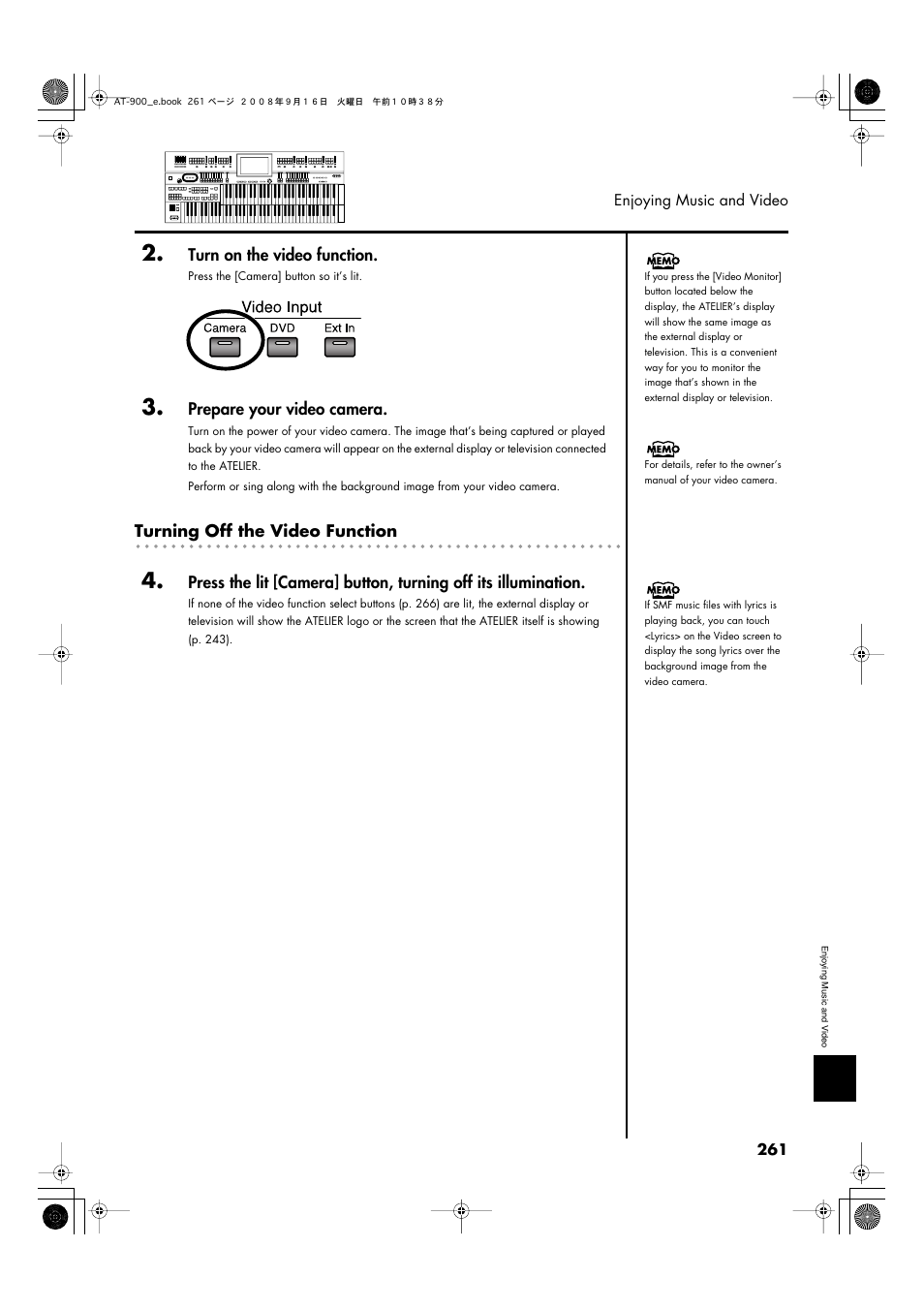 Roland Atelier AT900 User Manual | Page 263 / 308