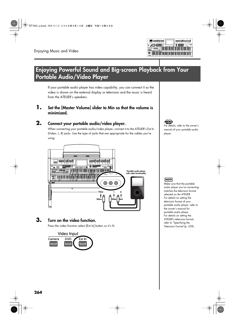 P. 264 | Roland Atelier AT900 User Manual | Page 266 / 308