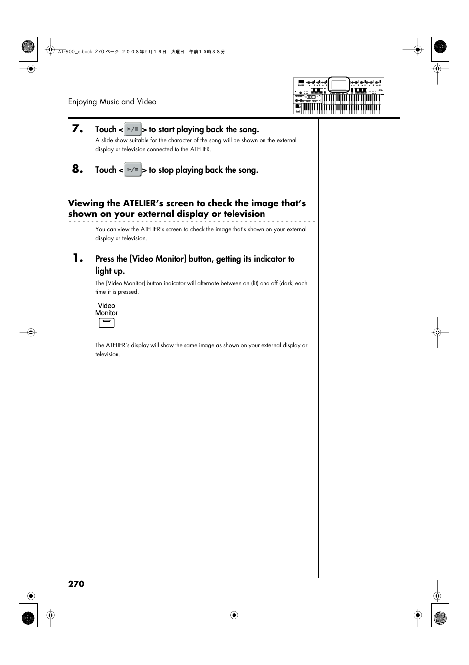 P. 270 | Roland Atelier AT900 User Manual | Page 272 / 308