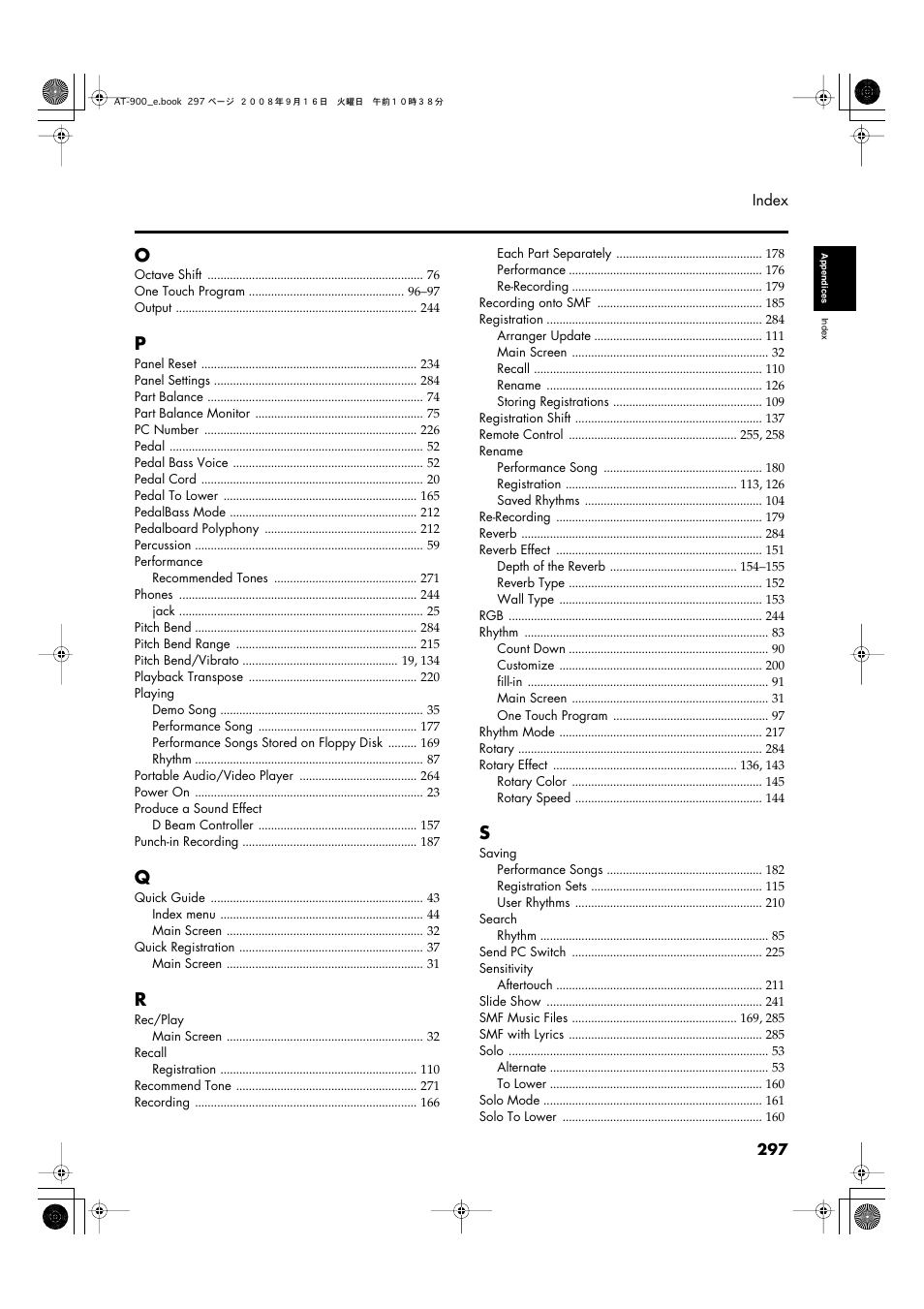 Roland Atelier AT900 User Manual | Page 299 / 308