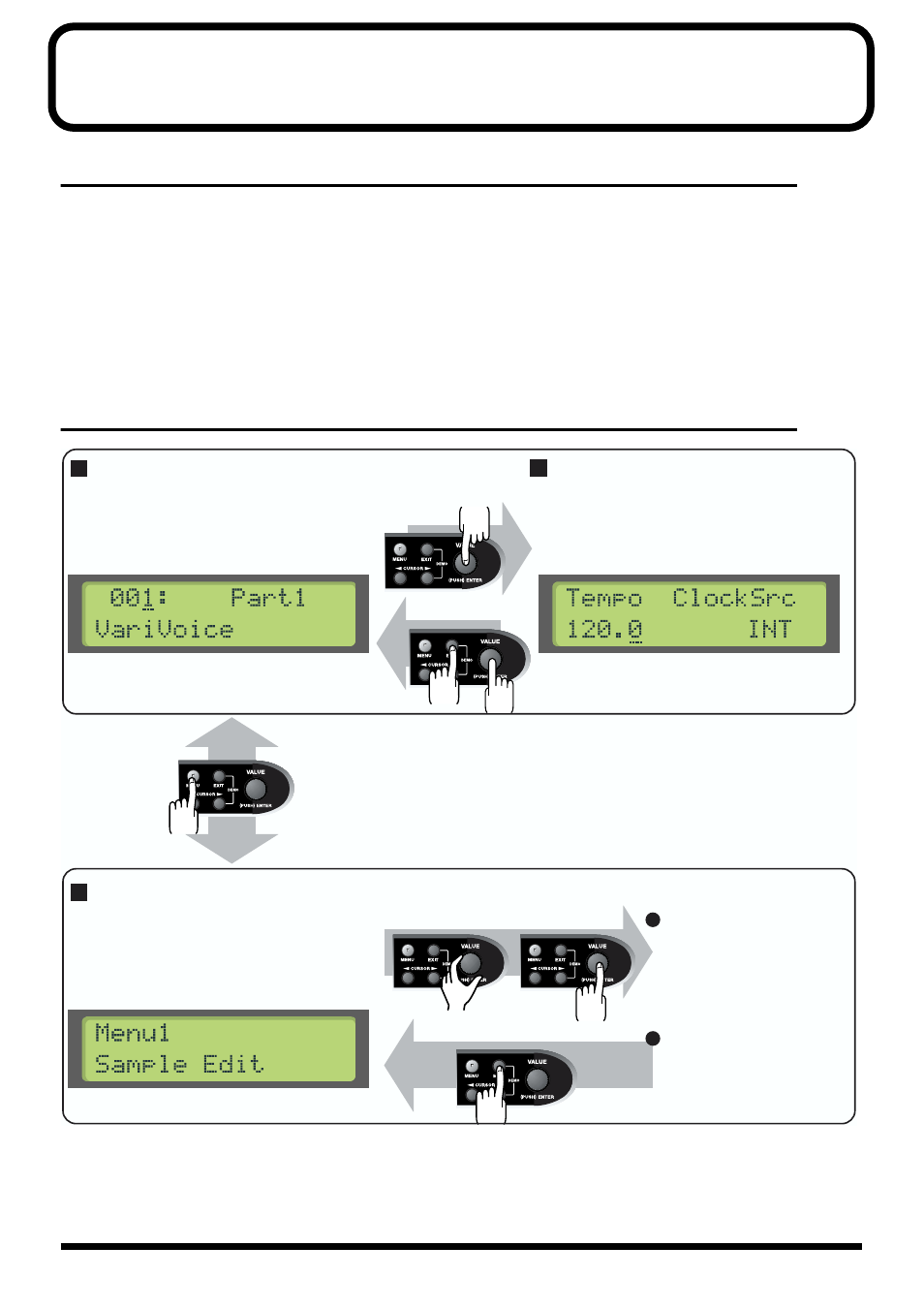 Basic operation of the varios, The screen and basic operation, Switching the screen | Roland maxWerk Musical Instrument User Manual | Page 94 / 156