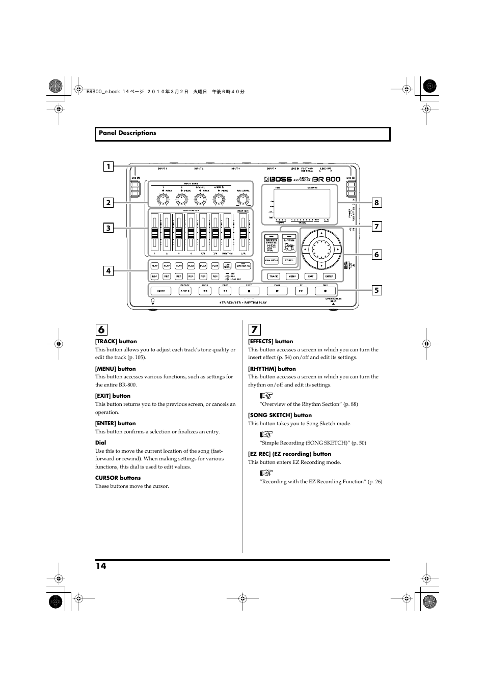 Roland BR-800 User Manual | Page 12 / 156