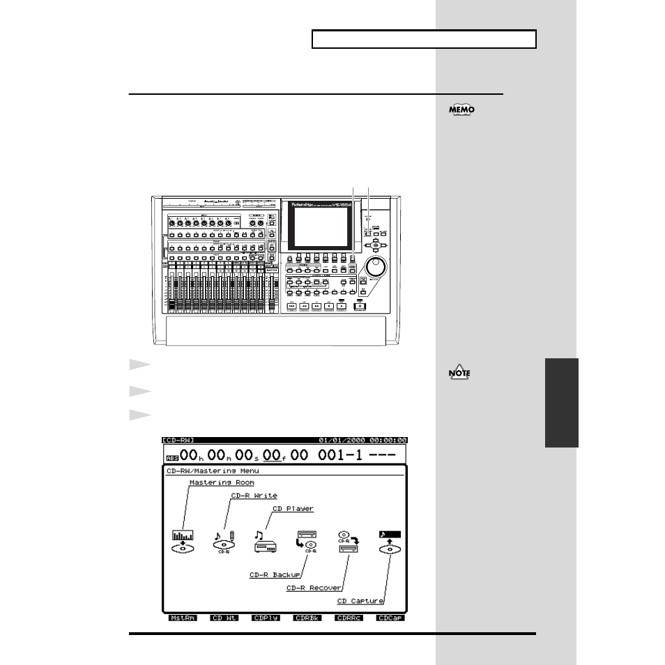 Writing a song to a cd-r disc | Roland VS-1824 User Manual | Page 129 / 140