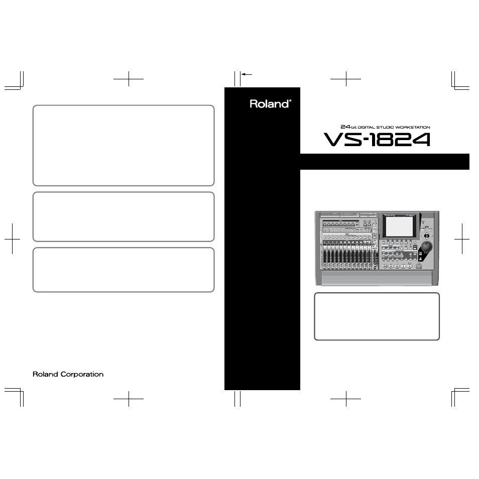 User guide, Vs-1824 user guide, Copyright | About the license agreement | Roland VS-1824 User Manual | Page 140 / 140