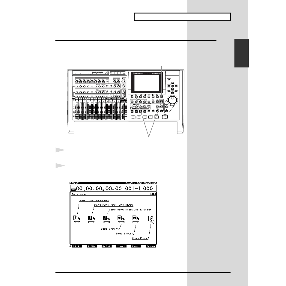 Deleting unneeded songs (song erase) | Roland VS-1824 User Manual | Page 29 / 140