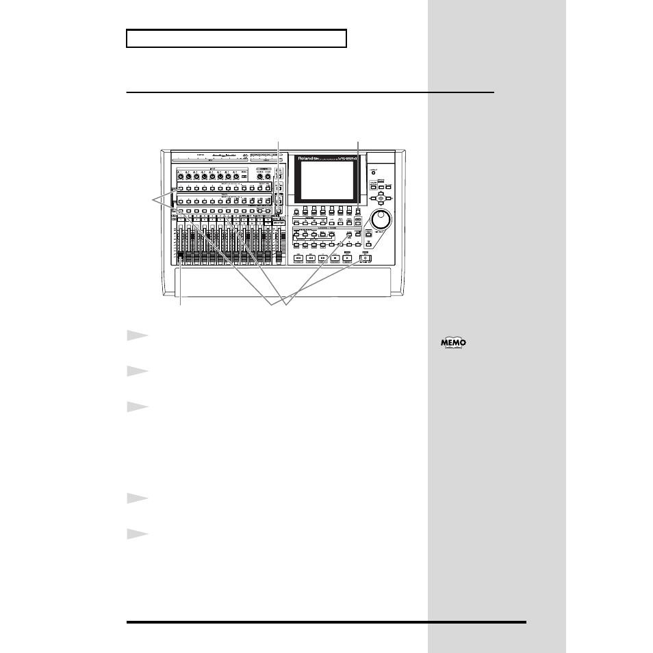 Recording on a track | Roland VS-1824 User Manual | Page 40 / 140