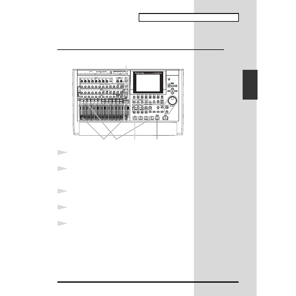 Playing back the performance you recorded | Roland VS-1824 User Manual | Page 43 / 140