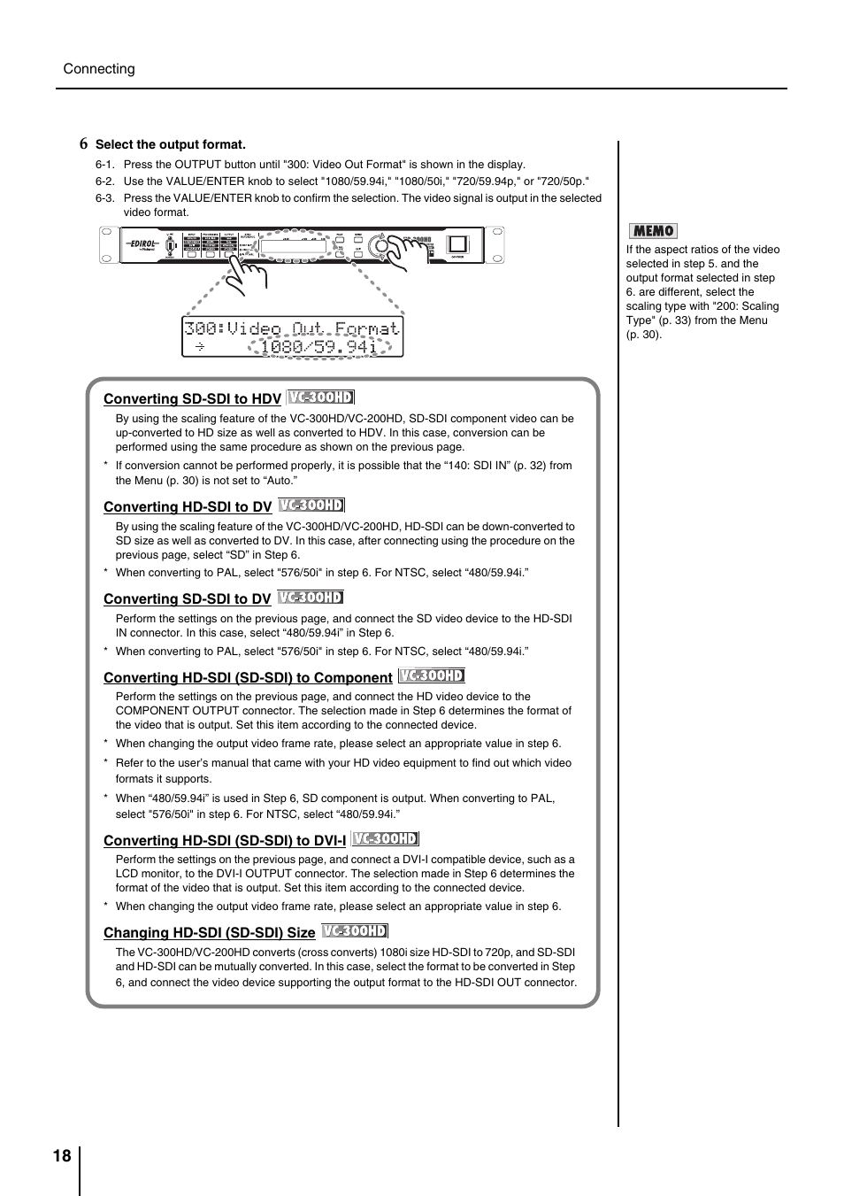 P. 18 | Roland VC-200HD User Manual | Page 18 / 48