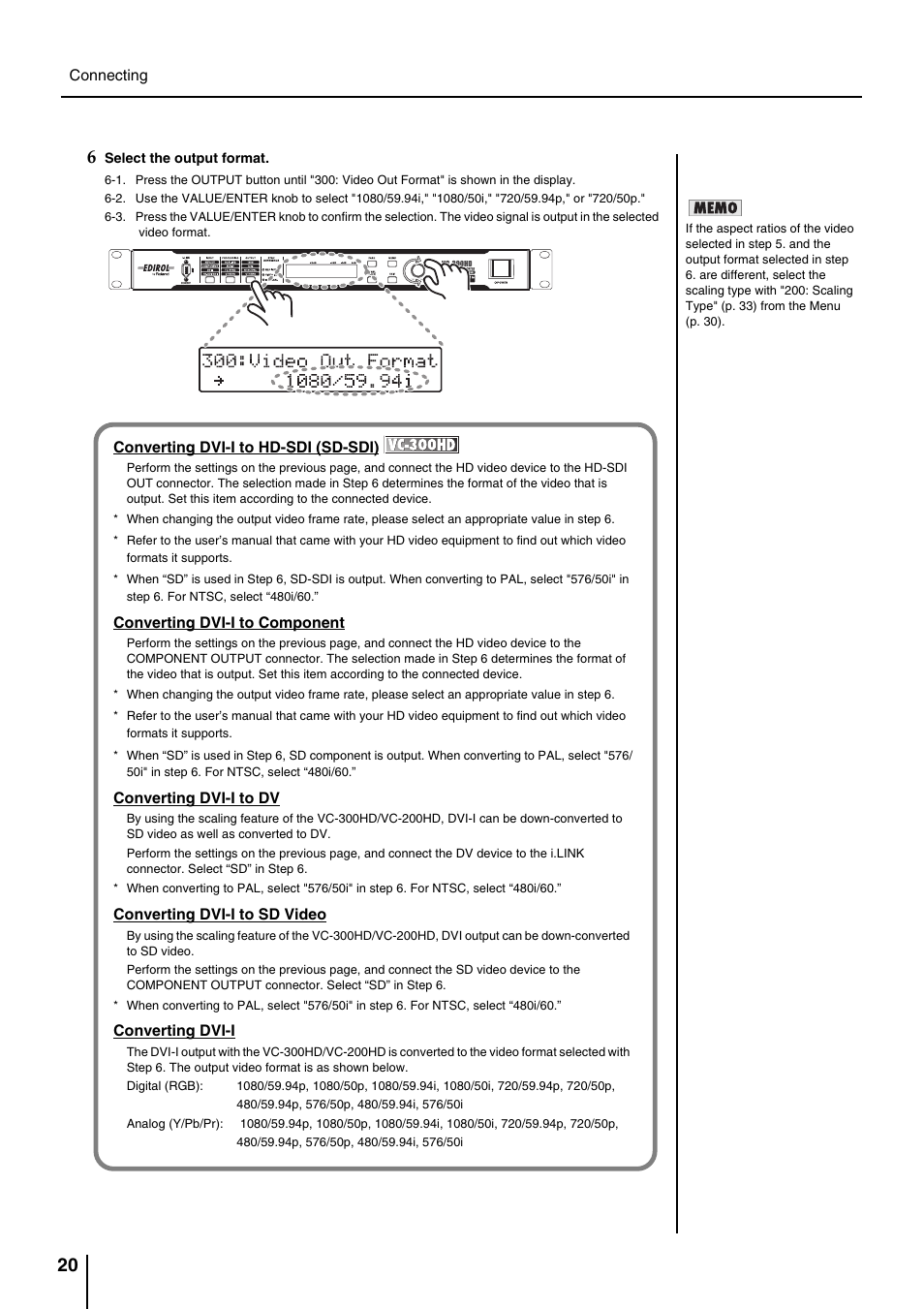 P. 20 | Roland VC-200HD User Manual | Page 20 / 48