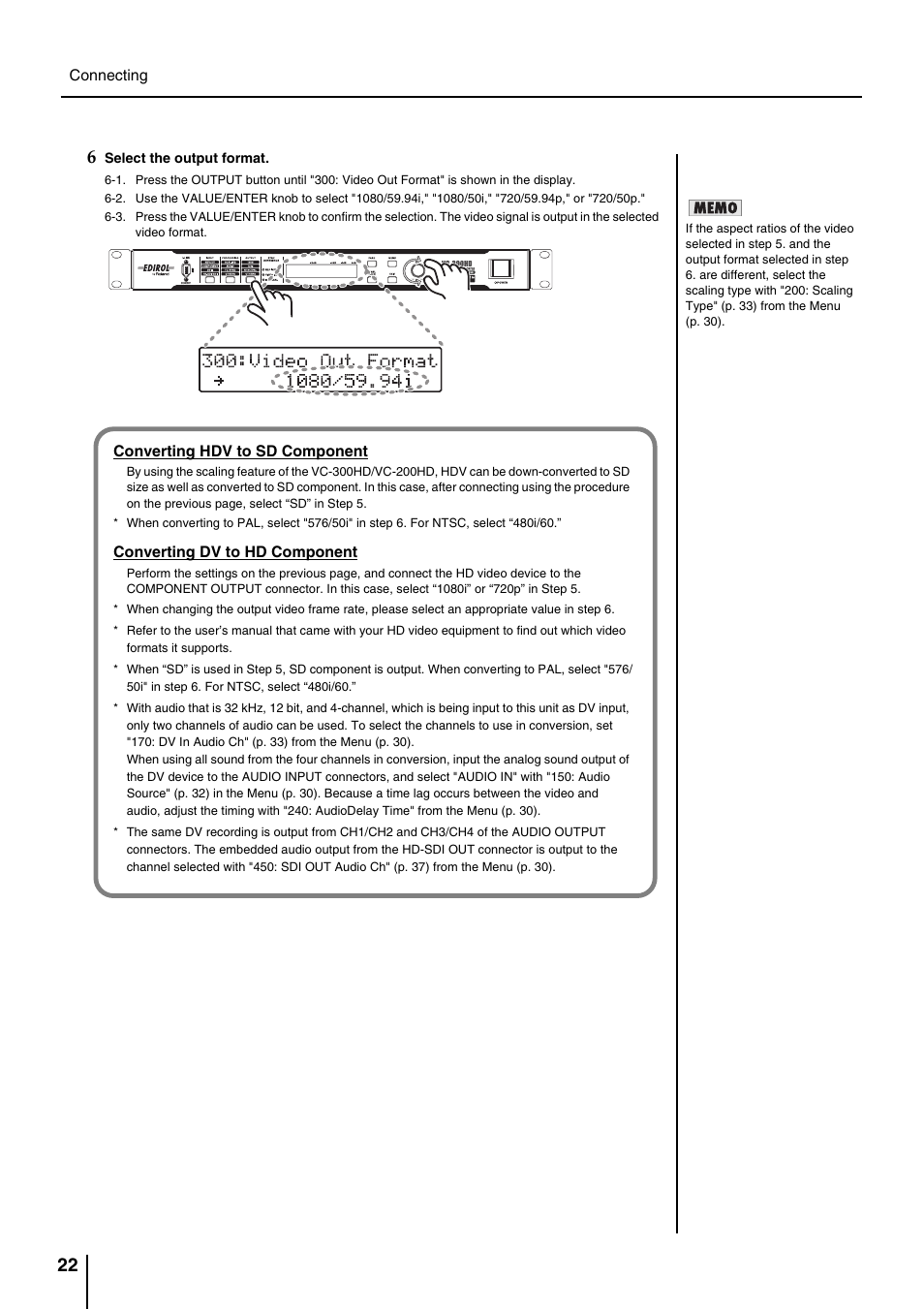 P. 22 | Roland VC-200HD User Manual | Page 22 / 48