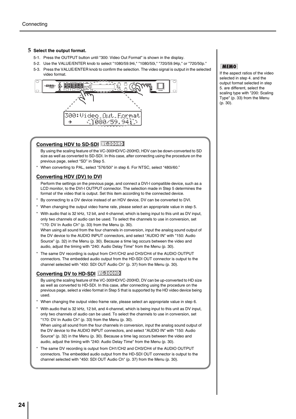 P. 24 | Roland VC-200HD User Manual | Page 24 / 48