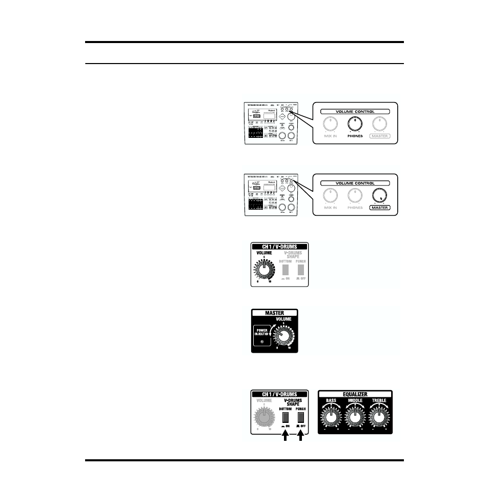 Volume settings when using v-drums sound module | Roland TDA-700 User Manual | Page 12 / 20
