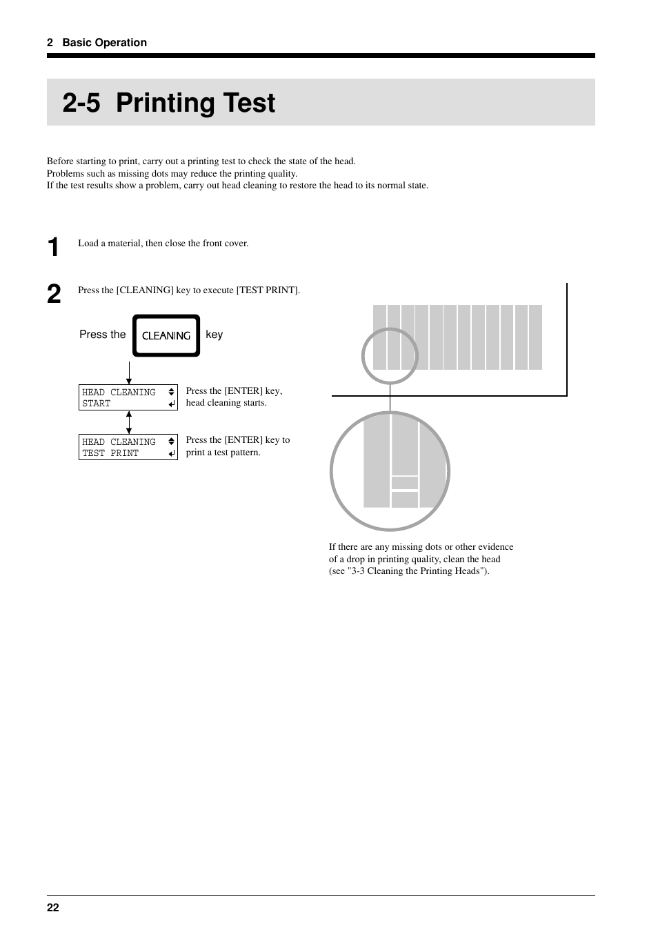 5 printing test | Roland FJ-40 User Manual | Page 24 / 66