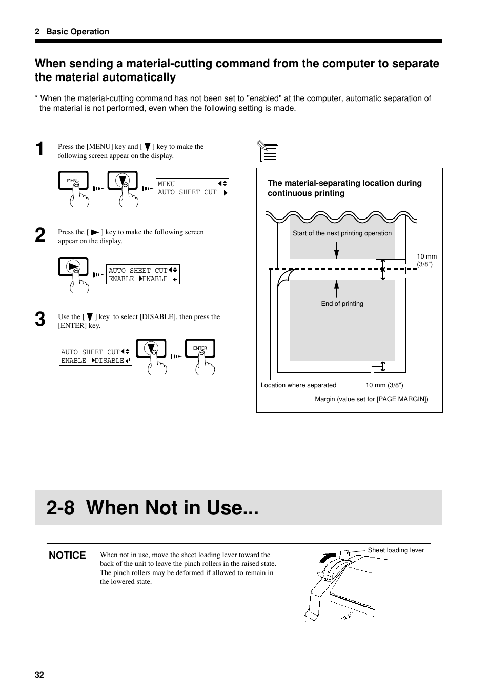 8 when not in use | Roland FJ-40 User Manual | Page 34 / 66