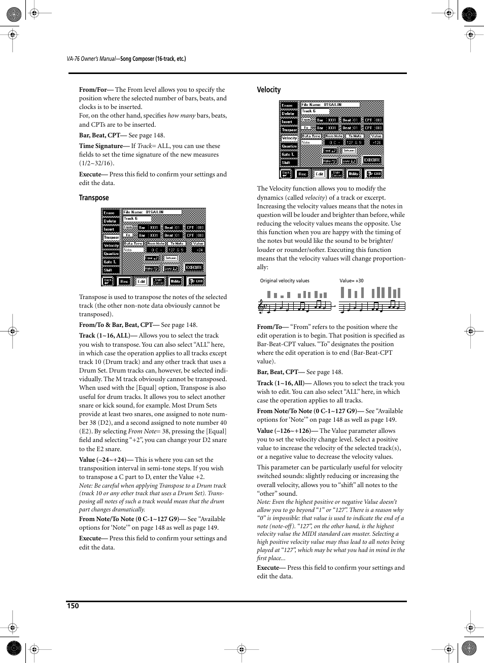 Roland V-Arranger Keyboard VA-76 User Manual | Page 148 / 264