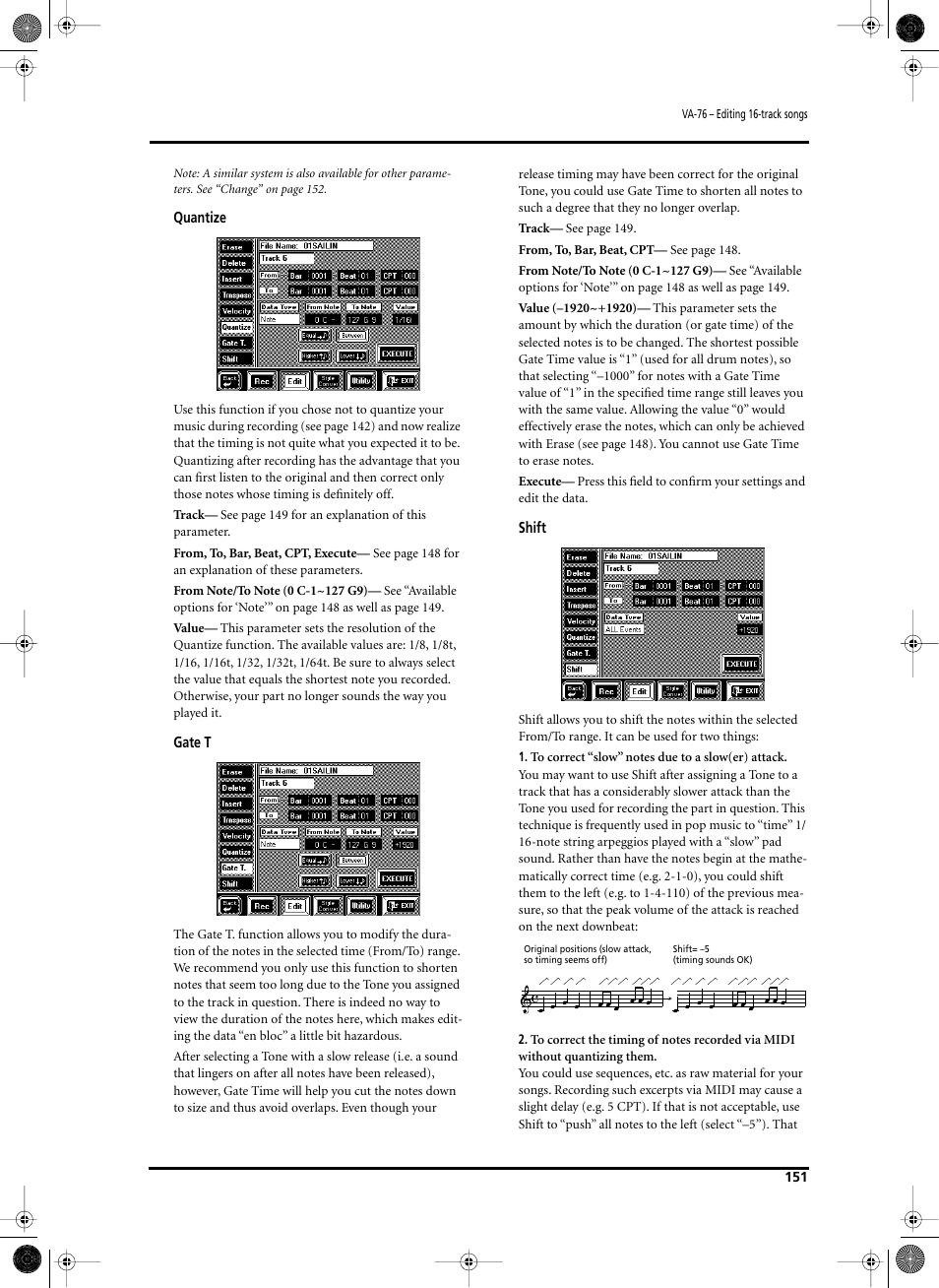 Roland V-Arranger Keyboard VA-76 User Manual | Page 149 / 264