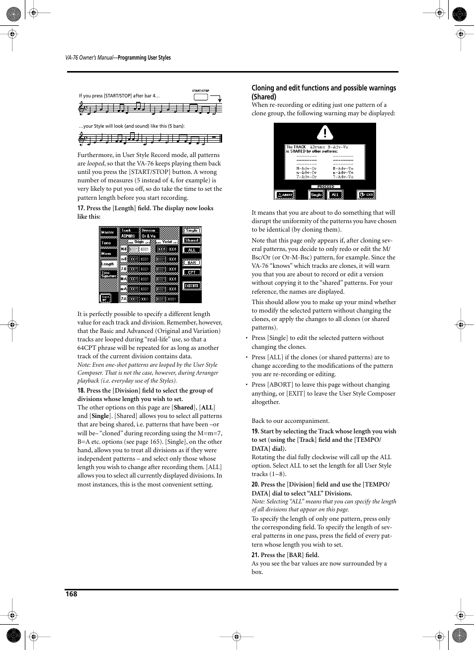 Roland V-Arranger Keyboard VA-76 User Manual | Page 166 / 264