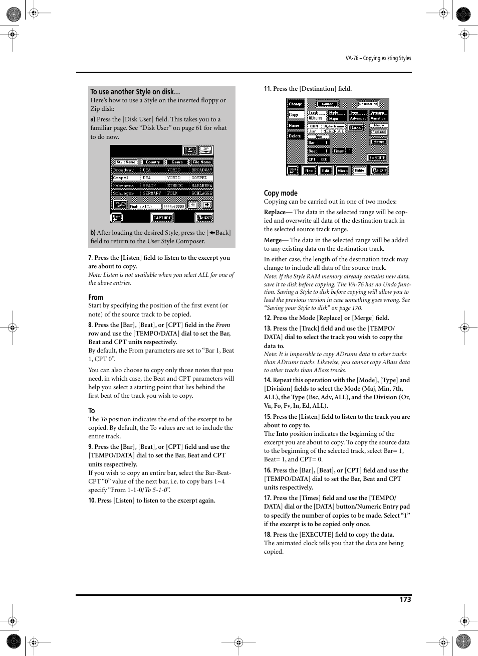 Roland V-Arranger Keyboard VA-76 User Manual | Page 171 / 264