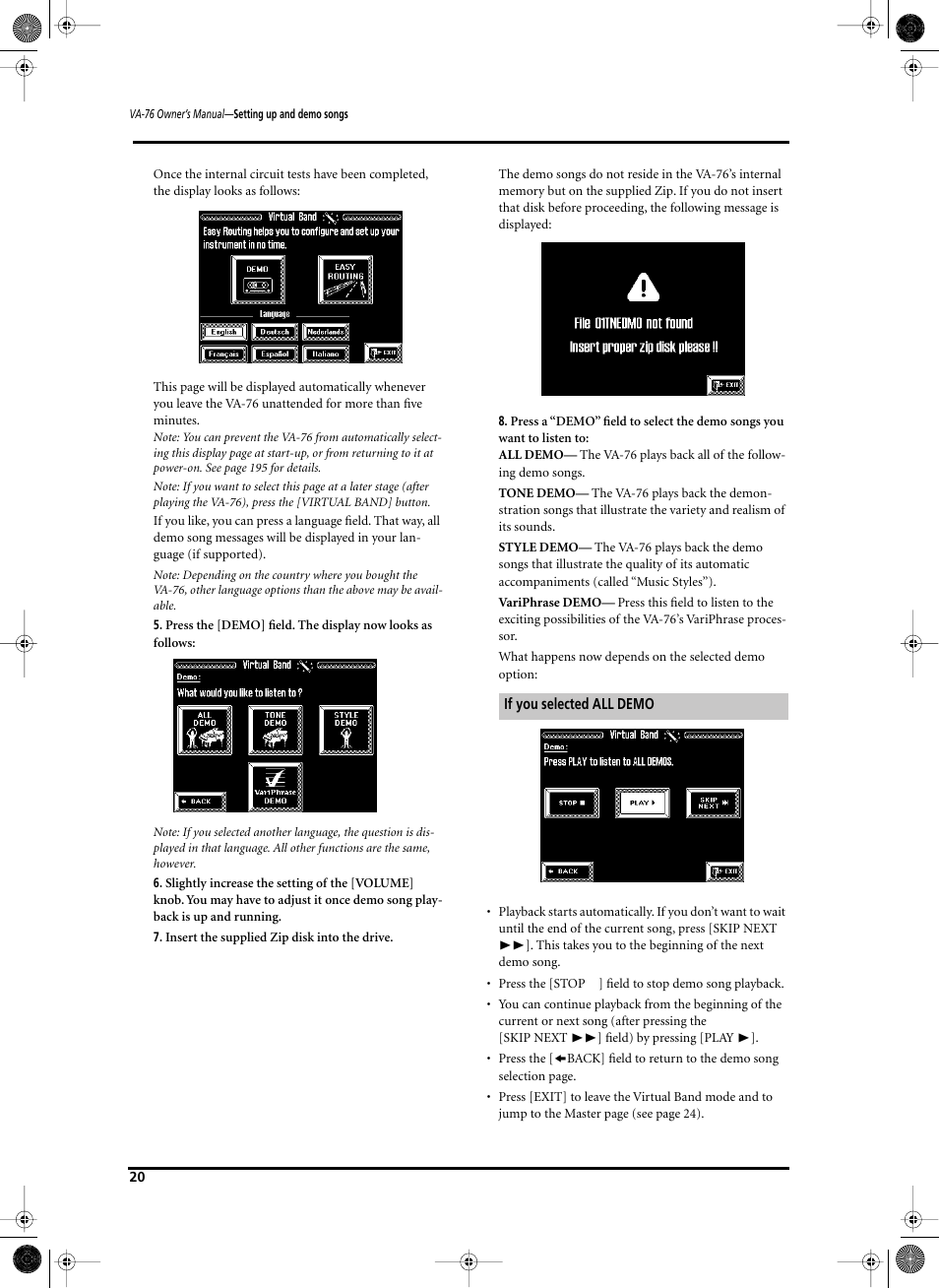 Roland V-Arranger Keyboard VA-76 User Manual | Page 18 / 264