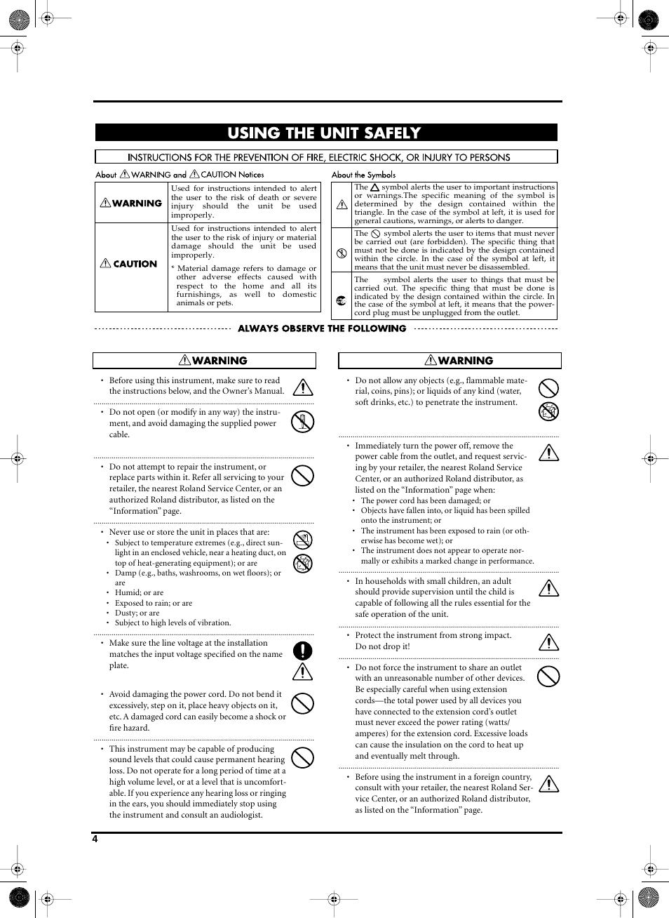 Roland V-Arranger Keyboard VA-76 User Manual | Page 2 / 264