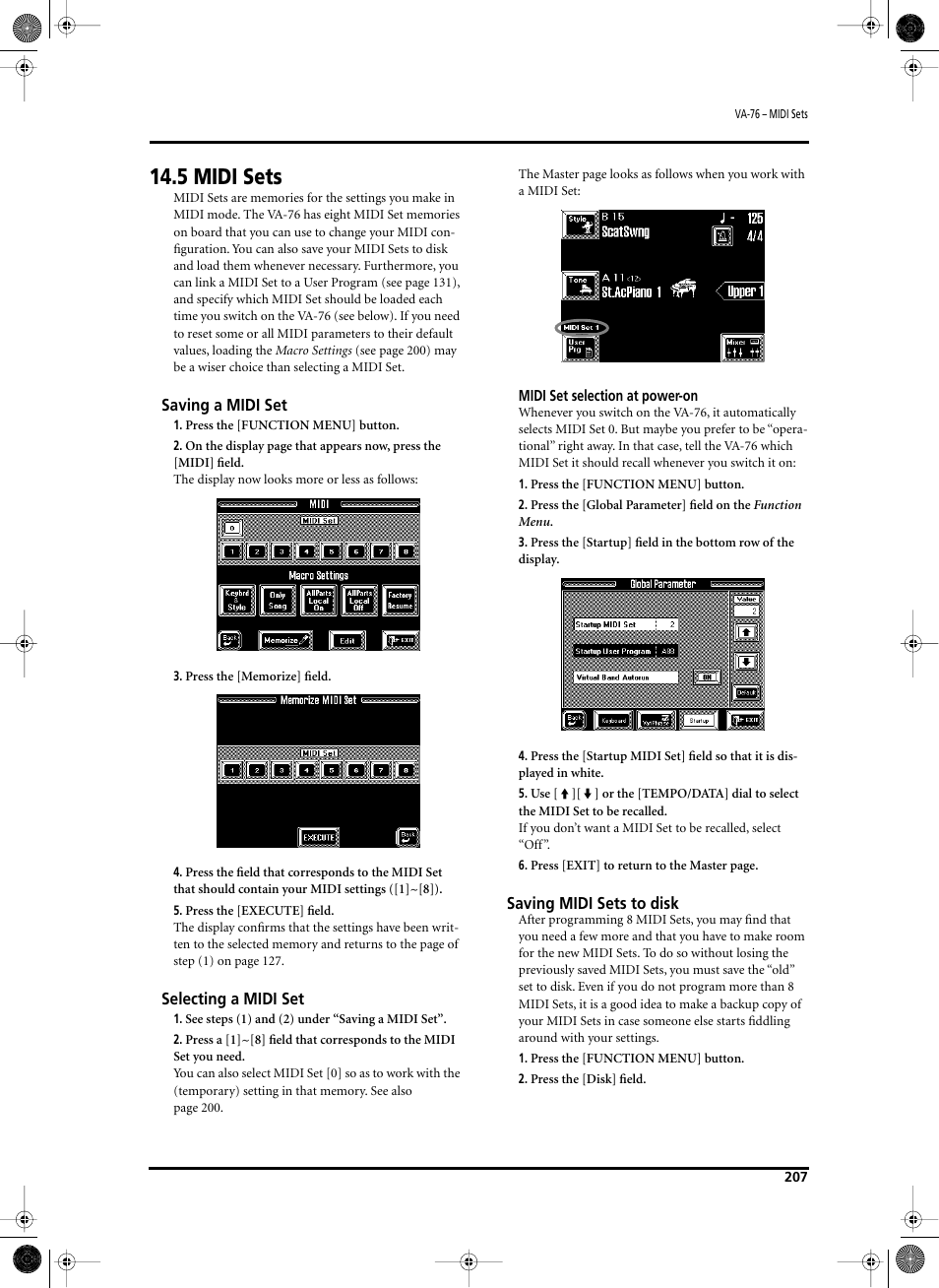 5 midi sets | Roland V-Arranger Keyboard VA-76 User Manual | Page 205 / 264