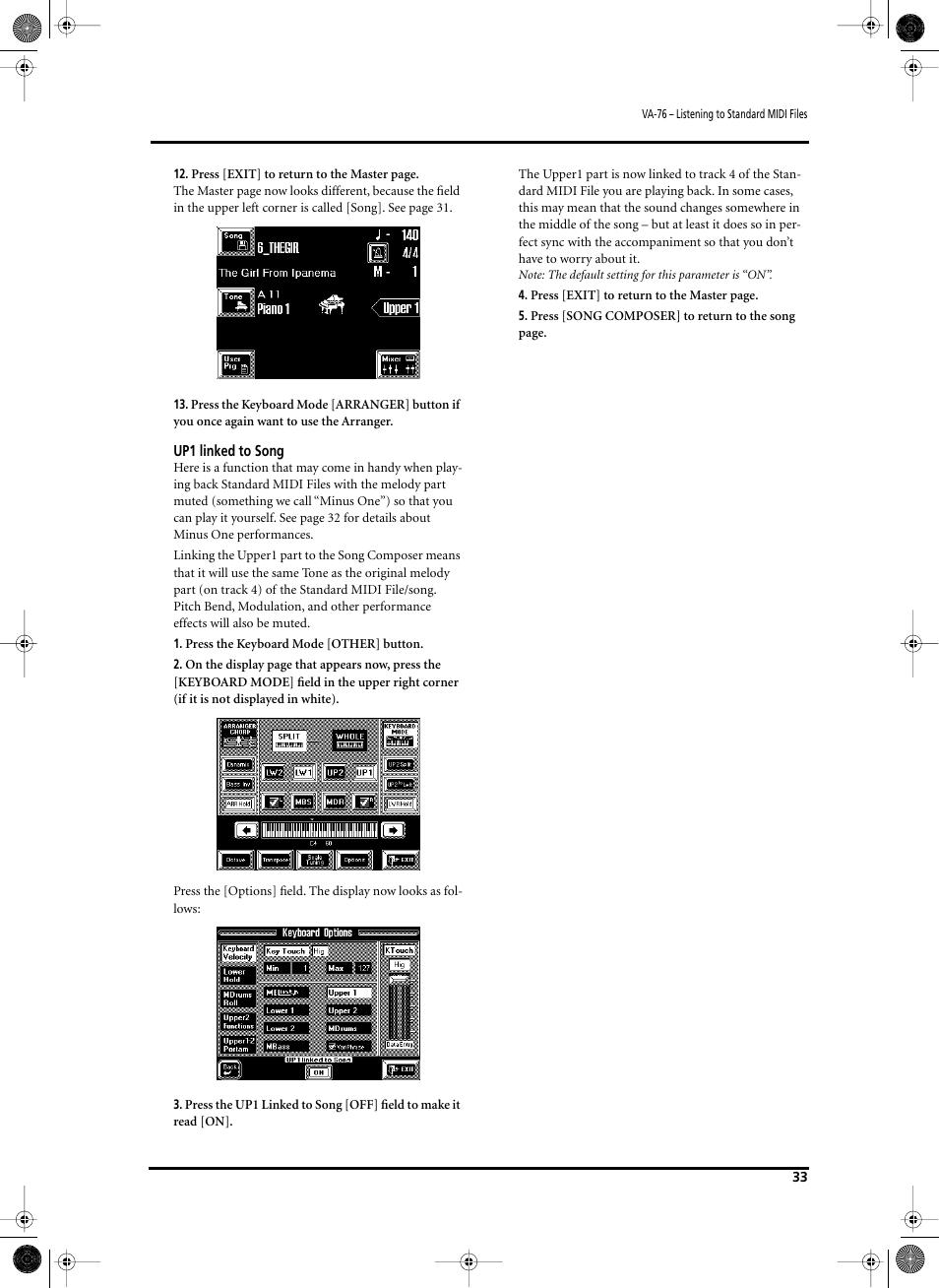 Roland V-Arranger Keyboard VA-76 User Manual | Page 31 / 264