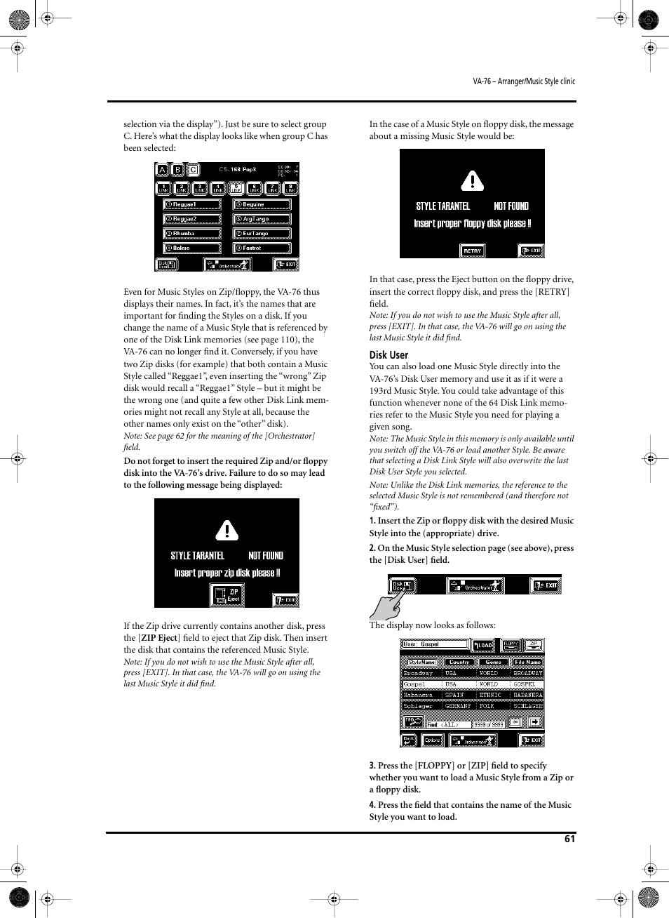 Roland V-Arranger Keyboard VA-76 User Manual | Page 59 / 264