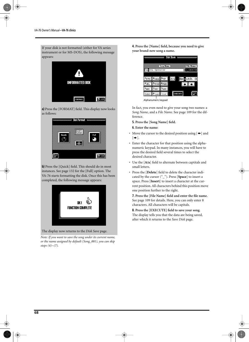 Roland V-Arranger Keyboard VA-76 User Manual | Page 66 / 264